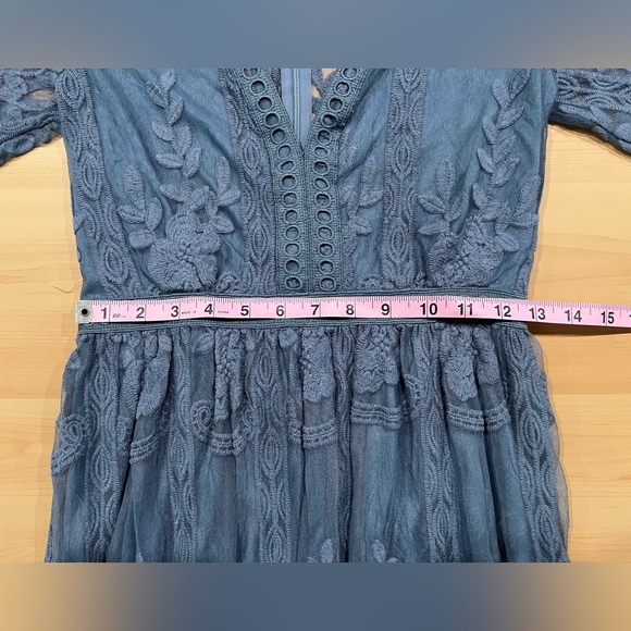 Pink Lily lace maxi dress. Size S. - Picture 9 of 10